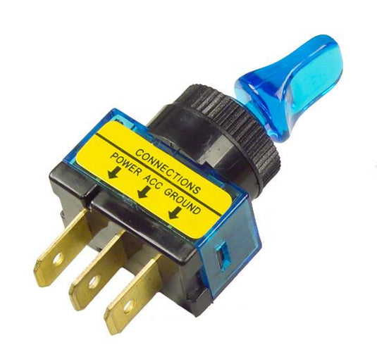 Grote 82-1912 Electrical Switch - On/Off - 20 Amp - Lighted - Blue