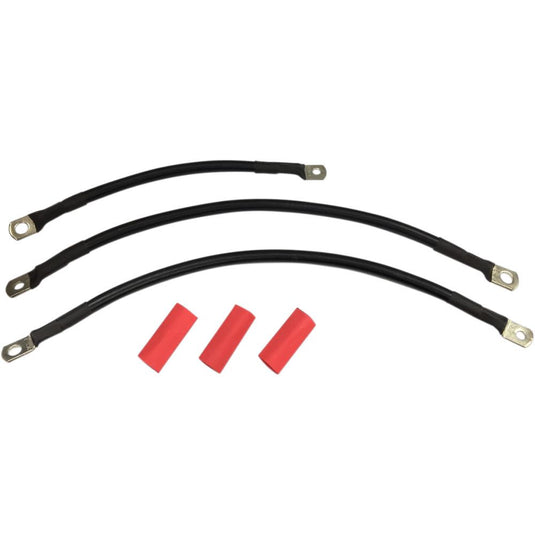 Drag Specialties 2113-0663 Battery Cable Kit - 9in. 14in. and 15in.