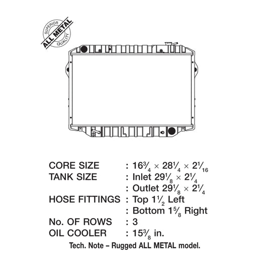 Csf 2517 CSF Radiators - Aluminum