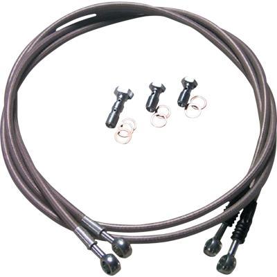 Lone Star Racing 30-22 Stainless Braided Brake Line - Universal 22in.