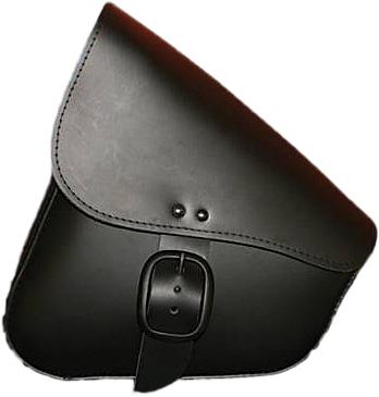 Willie & Max 59893-00 Leather Swingarm Bag - Matte Black Buckle