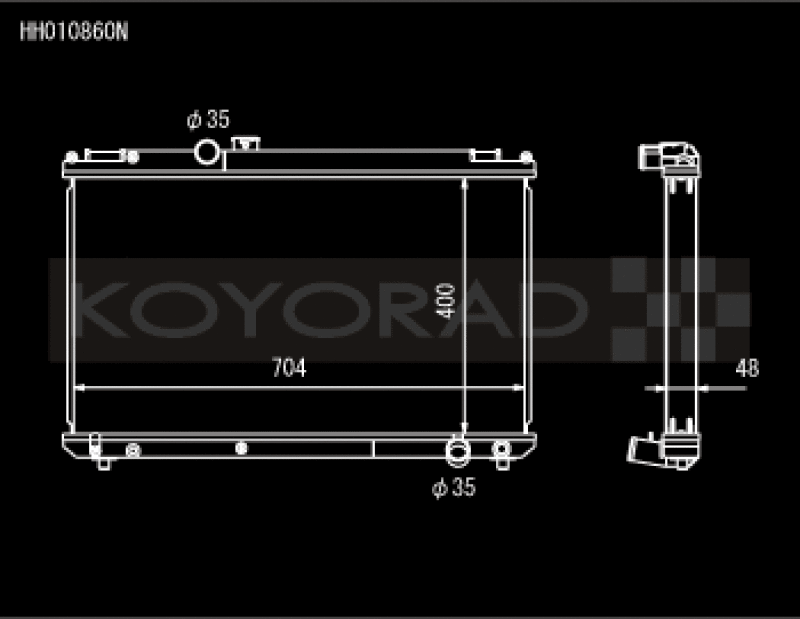 Load image into Gallery viewer, Koyo HH010860N KOY Racing Radiators
