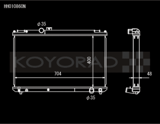 Koyo HH010860N KOY Racing Radiators