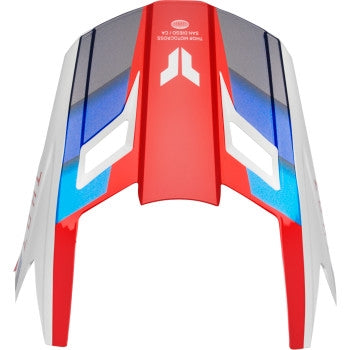 Thor Visor Kit for Fleet Helmet - Lg-4XL - Red/White/Blue