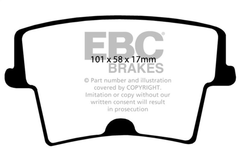 Load image into Gallery viewer, Ebc DP41722R EBC Yellowstuff Brake Pad Sets
