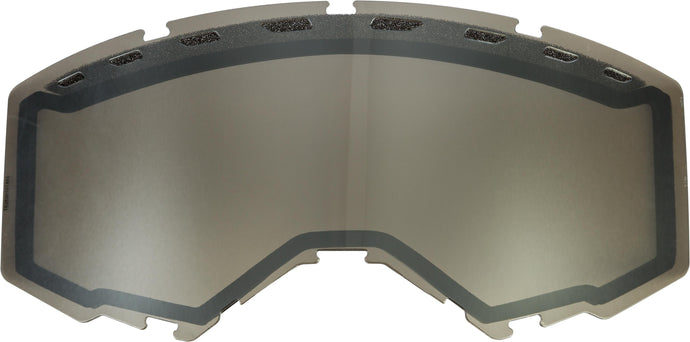 Fly Racing 2019 Non-Vented Dual Lens - Silver Mirror/ Smoke