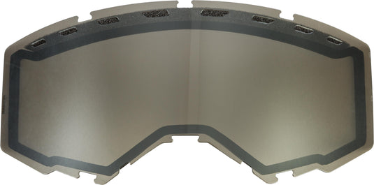 Fly Racing 2019 Non-Vented Dual Lens - Silver Mirror/ Smoke