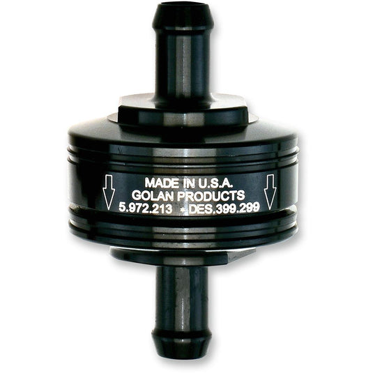 Golan Inc 70-312G-BLACK Peak Flow Super Mini Fuel Filter - 5/16in. - Black