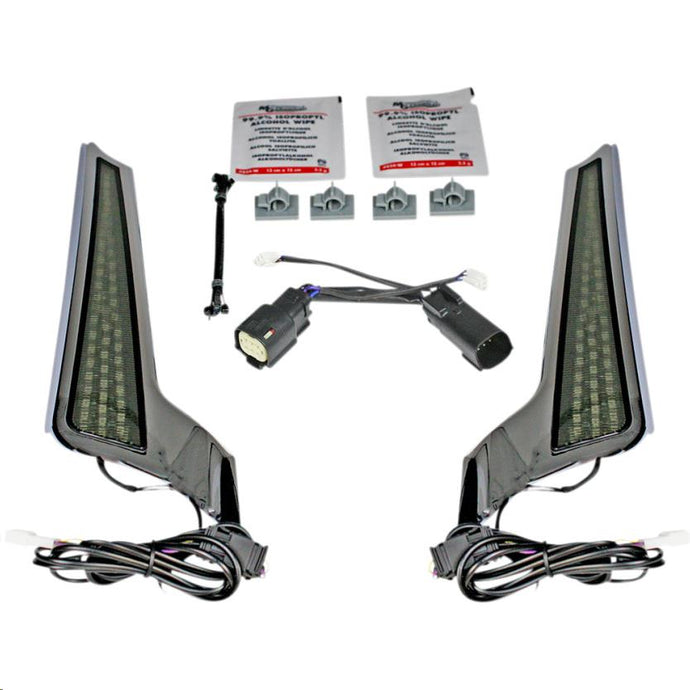 Custom Dynamics CD-FASCIA-BCMSC Fascia LED Panel - Chrome With Smoked Lens