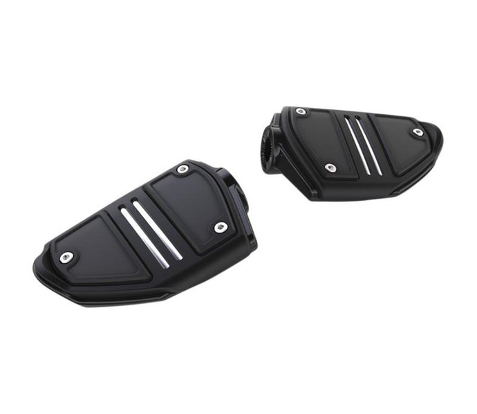Ciro 61420 Twin Rail Footrests without Mounts - Black