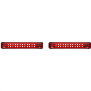 Custom Dynamics PB-SBSEQ-BCM-BR Probeam Sequential LED Saddlebag Light - Gloss Black With Red Lens