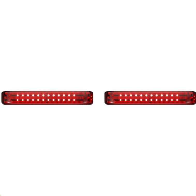 Custom Dynamics PB-SBSEQ-BCM-BR Probeam Sequential LED Saddlebag Light - Gloss Black With Red Lens