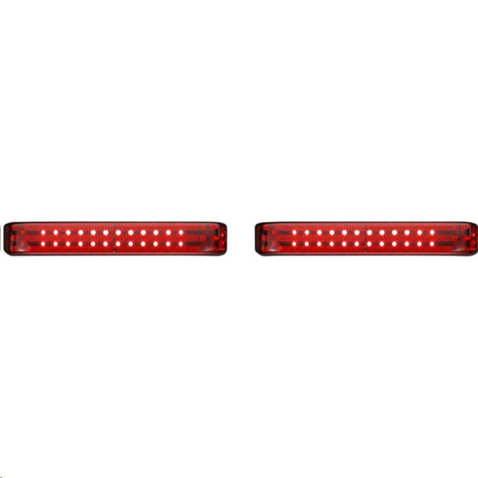 Custom Dynamics PB-SBSEQ-BCM4BR Probeam Sequential LED Saddlebag Light - Gloss Black With Red Lens