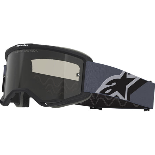 Alpinestars Vision 5 Corp Goggles (One Size Fits Most, Black/Gray / Dark Smoke Lens)