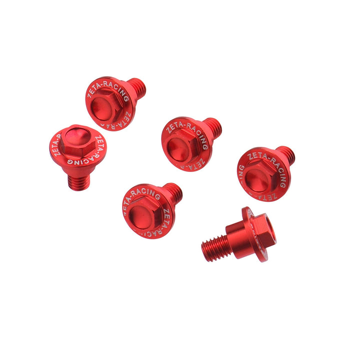 Zeta ZE88-9502 Fork Guard Bolts - Red