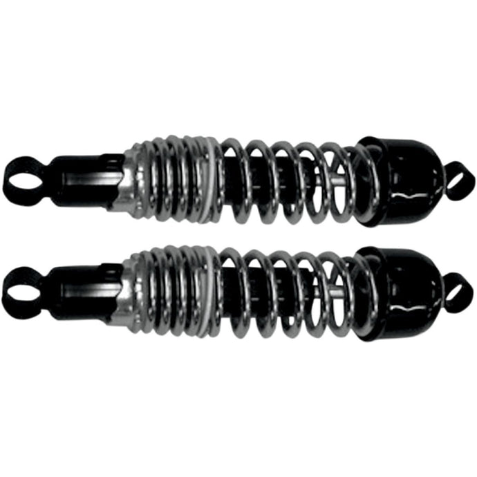 Emgo 17-05542 Classic Shocks - 365mm Eye/Clevis - Black/Chrome