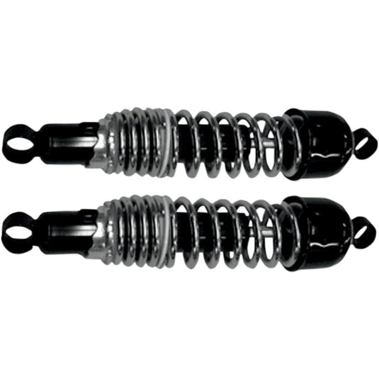 Emgo 17-05542 Classic Shocks - 365mm Eye/Clevis - Black/Chrome