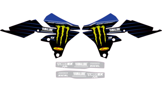 Dcor 10-50-502 2022 Star Racing Yamaha Graphics Kit - Black