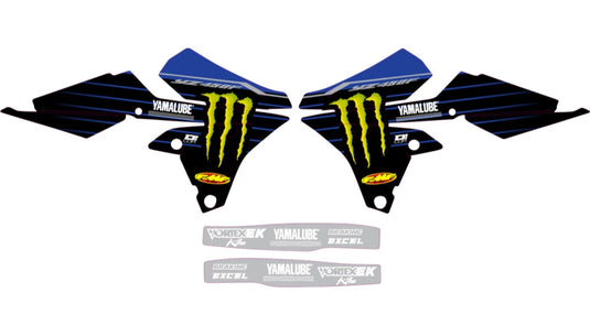 Dcor 10-50-502 2022 Star Racing Yamaha Graphics Kit - Black