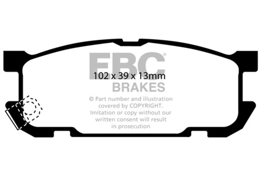 Ebc DP41453R EBC Yellowstuff Brake Pad Sets