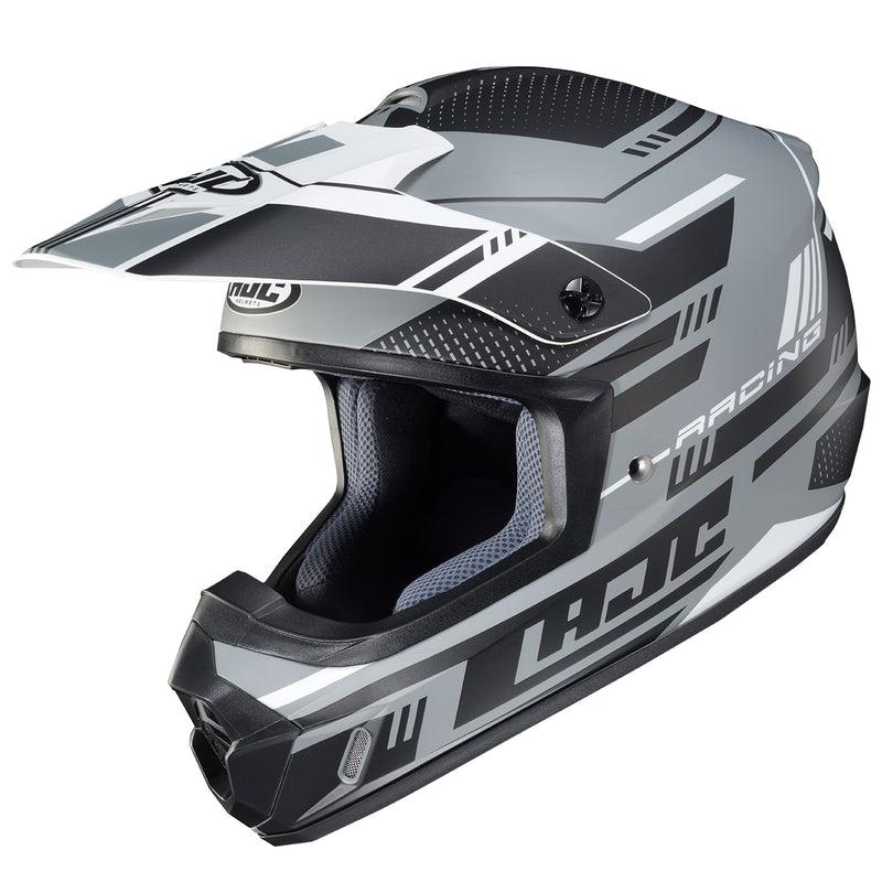 HJC CS-MX 2 Trax Helmet Semi-Flat Black (MC-5SF) Gray
