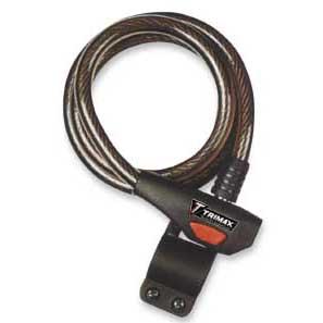 Trimax TKC126 Trimaflex Coiled Lock - 72in. Cable with Quick-Release Lock