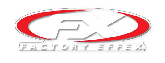 Factory Effex 07-00006 22in. Biggie FX Logo Sticker - Red