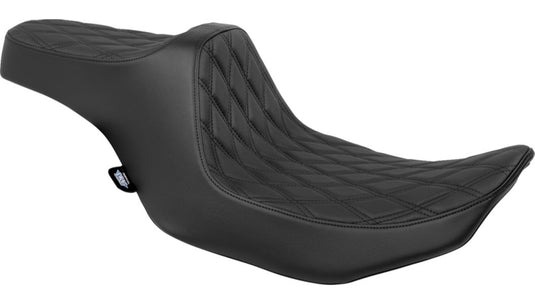Drag Specialties 0801-1918 Predator III Seat - Double Diamond - Black Thread