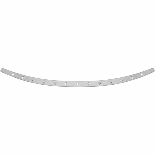 Memphis Shades MEM0972 Stainless Steel Dished Windshield Trim - Polished