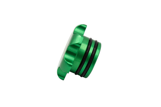 Fleece Performance FPE-FC-1316-GRN FPE Billet Fuel Caps