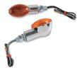 K&S Technologies 25-8355 Ultra-Small Mini-Stalk Marker Lights - Chrome with Amber Lens