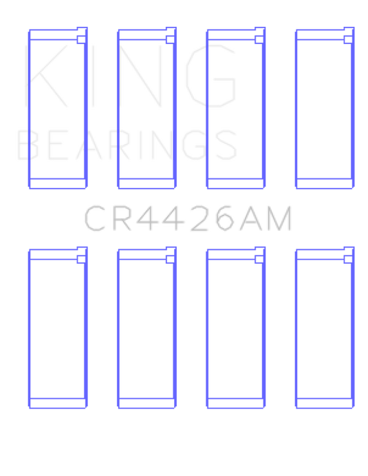 King Engine Bearings CR4426AM0.5 KING Connecting Rod Bearings