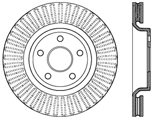 Stoptech 126.58008SL ST Slotted Sport Brake Rotors