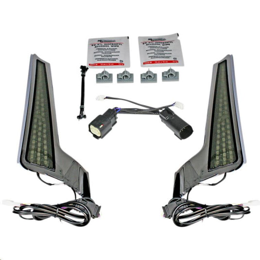 Custom Dynamics CD-FASCIA-SS6SC Fascia LED Panel - Chrome With Smoked Lens