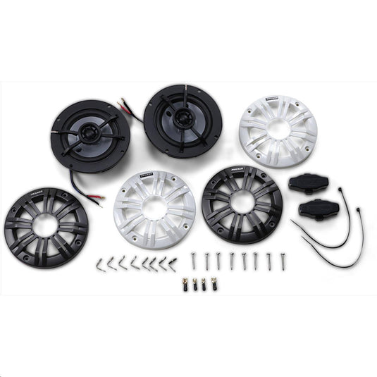 Kicker 45KM42 All Weather Coaxial 4in. Speakers with 1/2in. - 2ohm - 40W RMS Power Handling