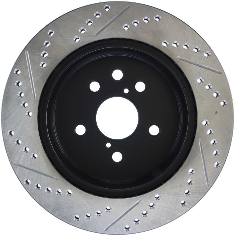 Load image into Gallery viewer, Stoptech 127.44141L ST Slot &amp; Drill Brake Rotors
