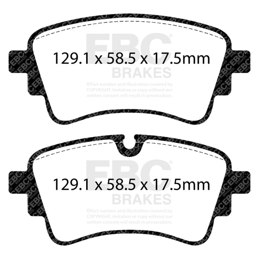 Ebc DP42435R EBC Yellowstuff Brake Pad Sets