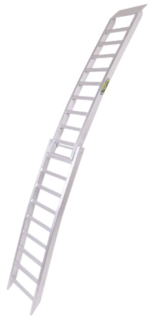 Motorsport Products 91-4300 Arched Aluminum Folding Ramp - 7ft. x 10/12in.