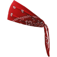 Schampa Old School Bandana Red Ground White Paisley Red
