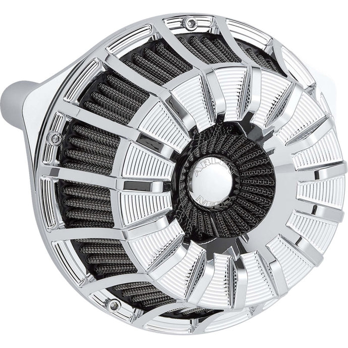 Arlen Ness 600-224 Inverted Series Air Cleaner Kit - 15-Spoke - Chrome