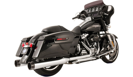 S&S Cycle 550-0701C El Dorado Dual Exhaust System - Chrome with Thruster End Caps