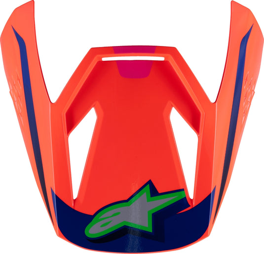 Alpinestars Visor for SM3 Deegan Youth Helmet - Orange Fluo/Purple/Pink Fluo