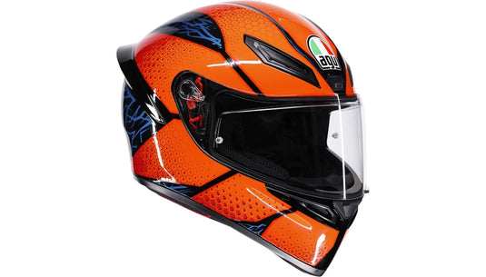 Agv K1 S Speedarmor Helmet (X-Large, Black/Orange/Blue)