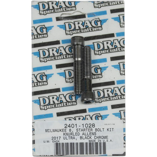 Drag Specialties 2401-1028 Starter Bolt Kit - Knurled