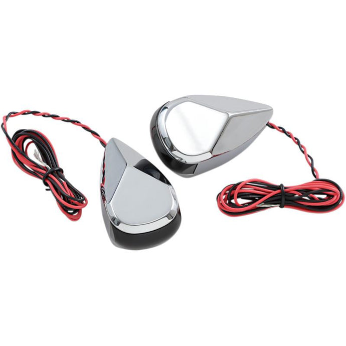 Alloy Art MRL-2C LED Turn Signal - Chorme Smoke/Red Lens