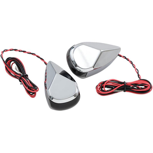 Alloy Art MRL-2C LED Turn Signal - Chorme Smoke/Red Lens