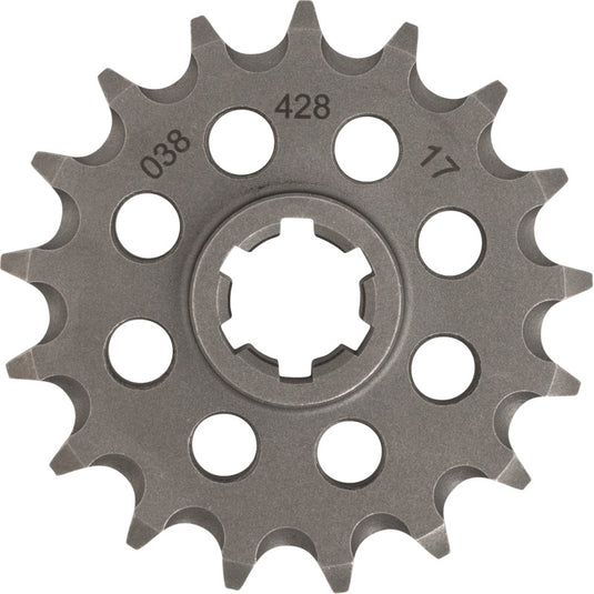 Moto-Master 610381117 Steel Front Sprocket - 17T (Natural)