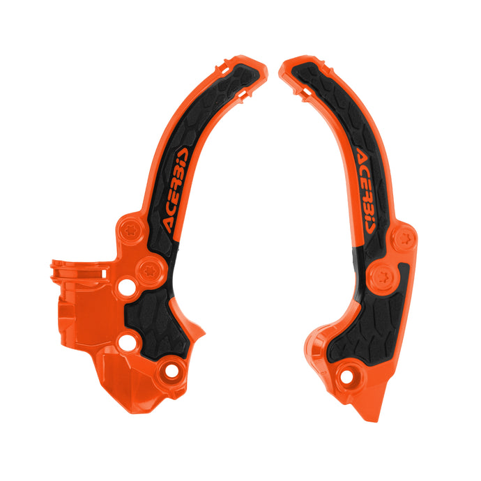 Acerbis 2985911008 X-Grip Frame Guard - Orange/Black