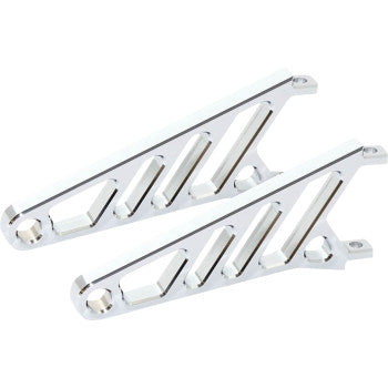Highsider 220-819 Headlight Bracket - Long - Chrome