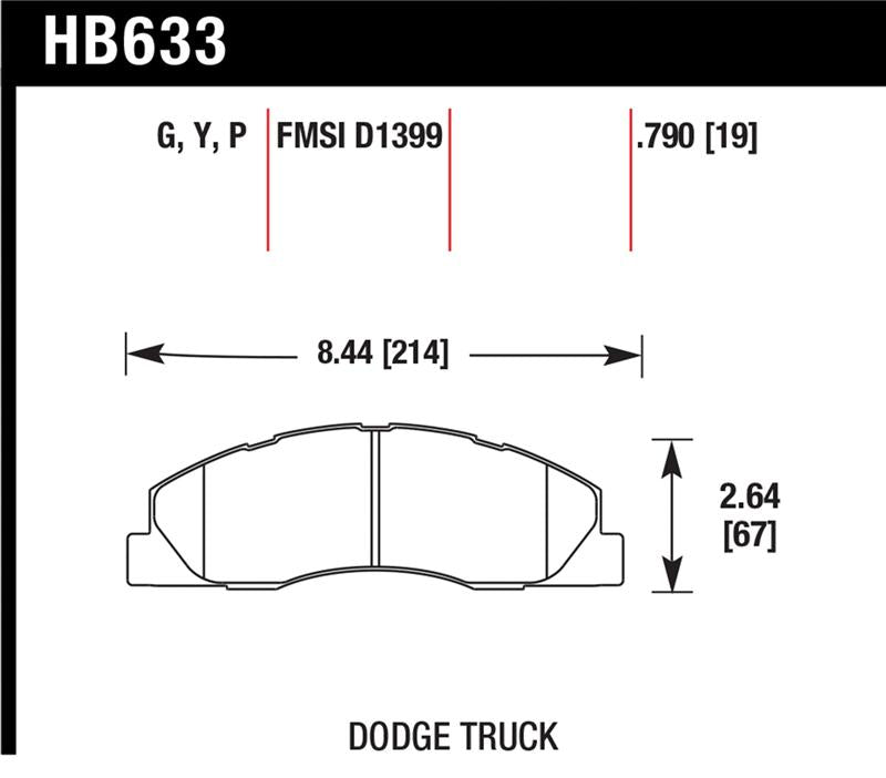 Load image into Gallery viewer, Hawk Performance HB633P.790 HAWK Super Duty Brake Pad Sets
